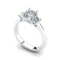 Three Stone Engagement Ring Cad 3D Model-(P.CODE/3STEN-011).