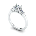 Three Stone Engagement Ring Cad 3D Model-(P.CODE/3STEN-013).