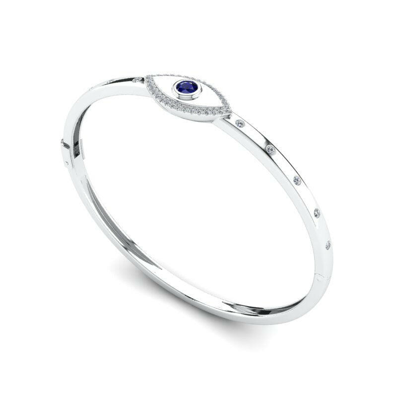 Diamond Evil Eye Bracelet Cad 3D Model-(P.CODE/BRC-012)