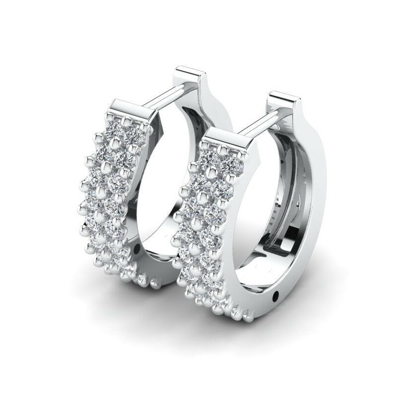 Diamond Hoop Earring CAD