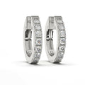 Diamond Hoop Earring Cad 3D Model-(P.CODE/ER-011).