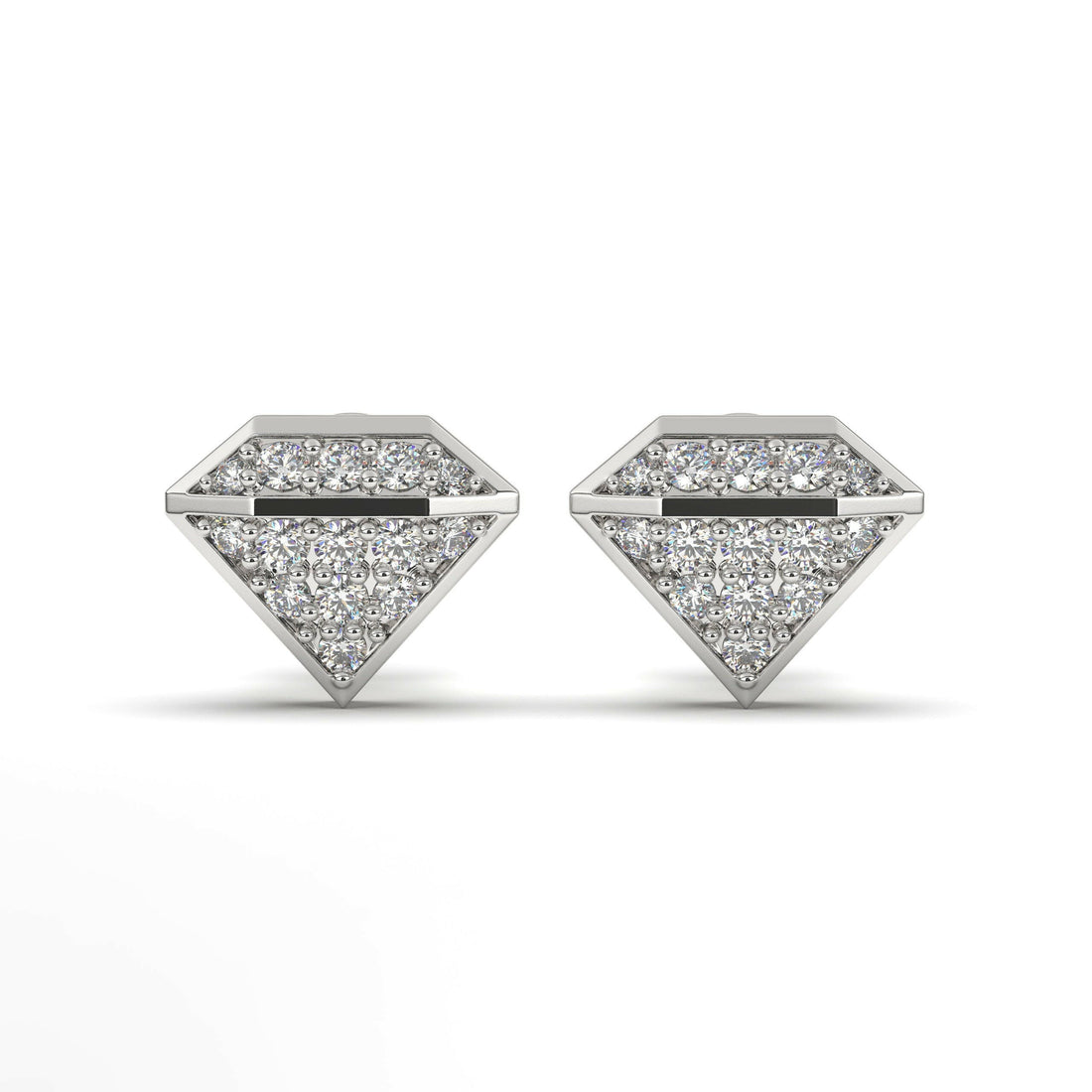 Diamond Bling Earring Cad 3D Model-(P.CODE/ER-017).