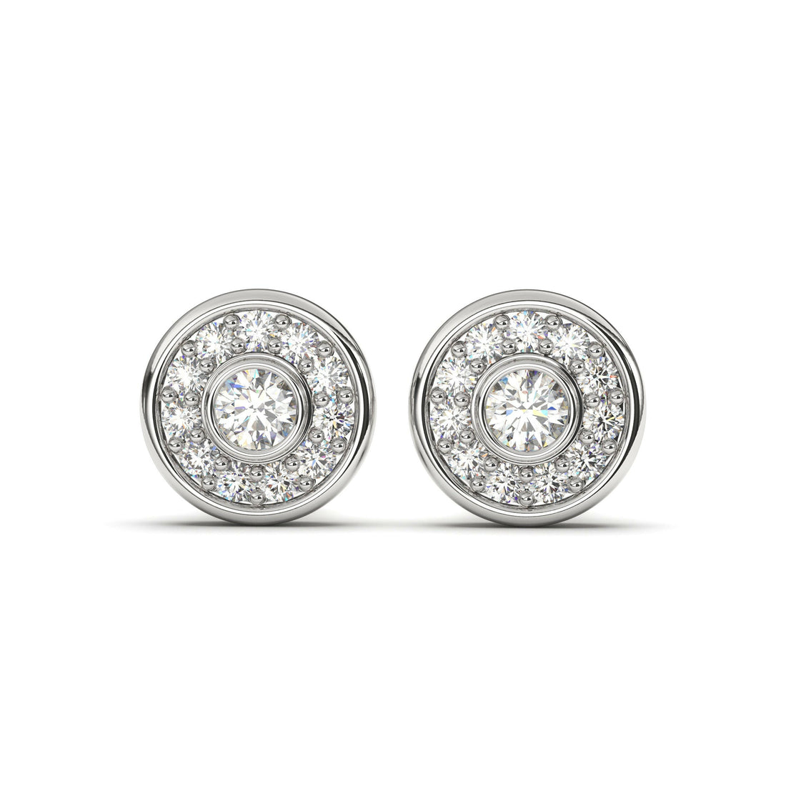 Diamond Earring Cad 3D Model-(P.CODE/ER-021).