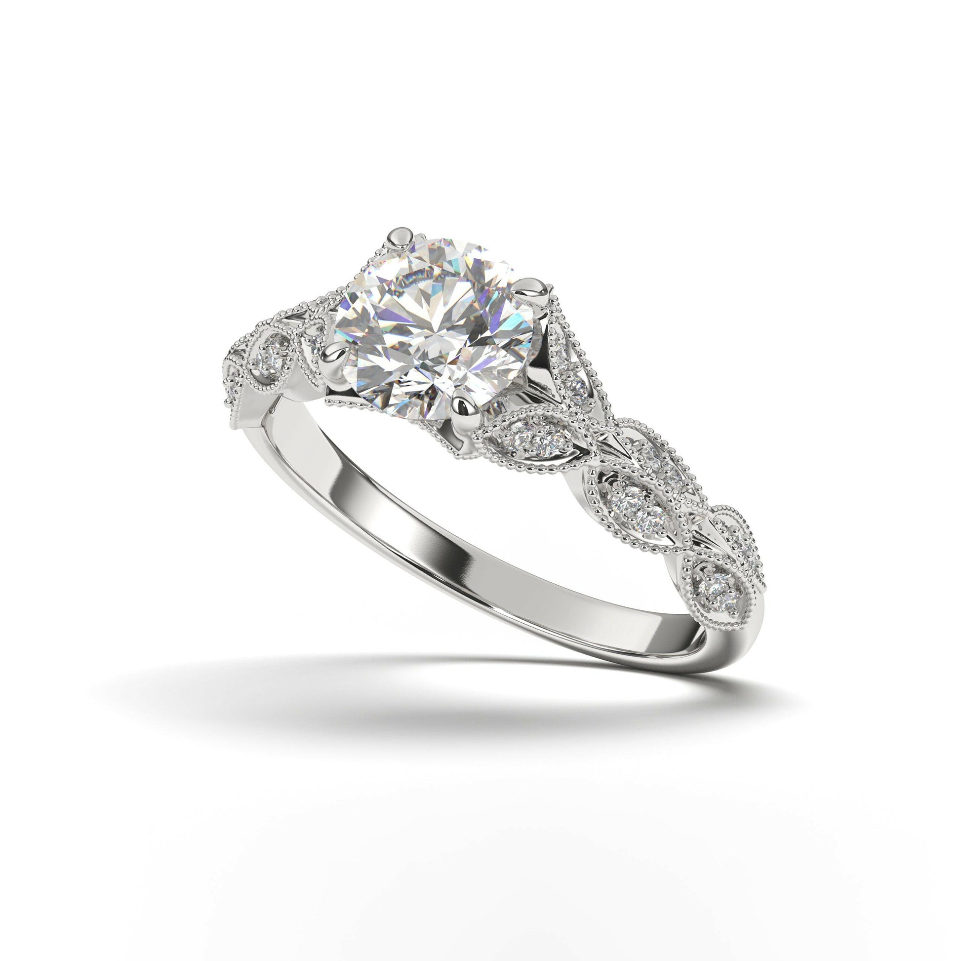 Solitaire Diamond Engagement Ring Cad 3D Model-(P.CODE/ERCA-004).