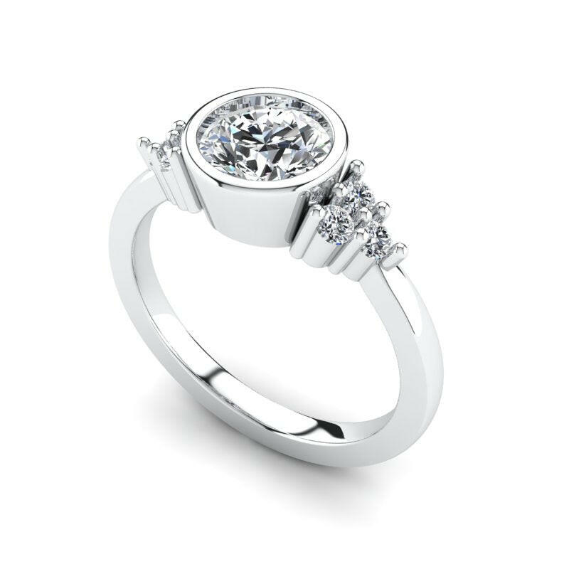 Solitaire Diamond Engagement Ring Cad 3D Model-(P.CODE/ERCA-009).