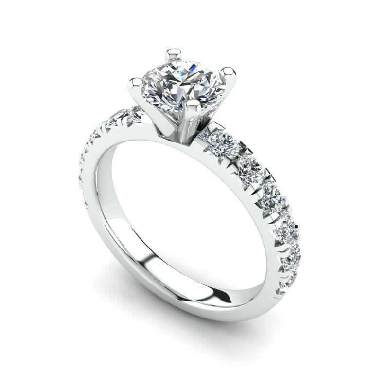 Solitaire Diamond Engagement Ring Cad 3D Model-(P.CODE/ERCA-011).