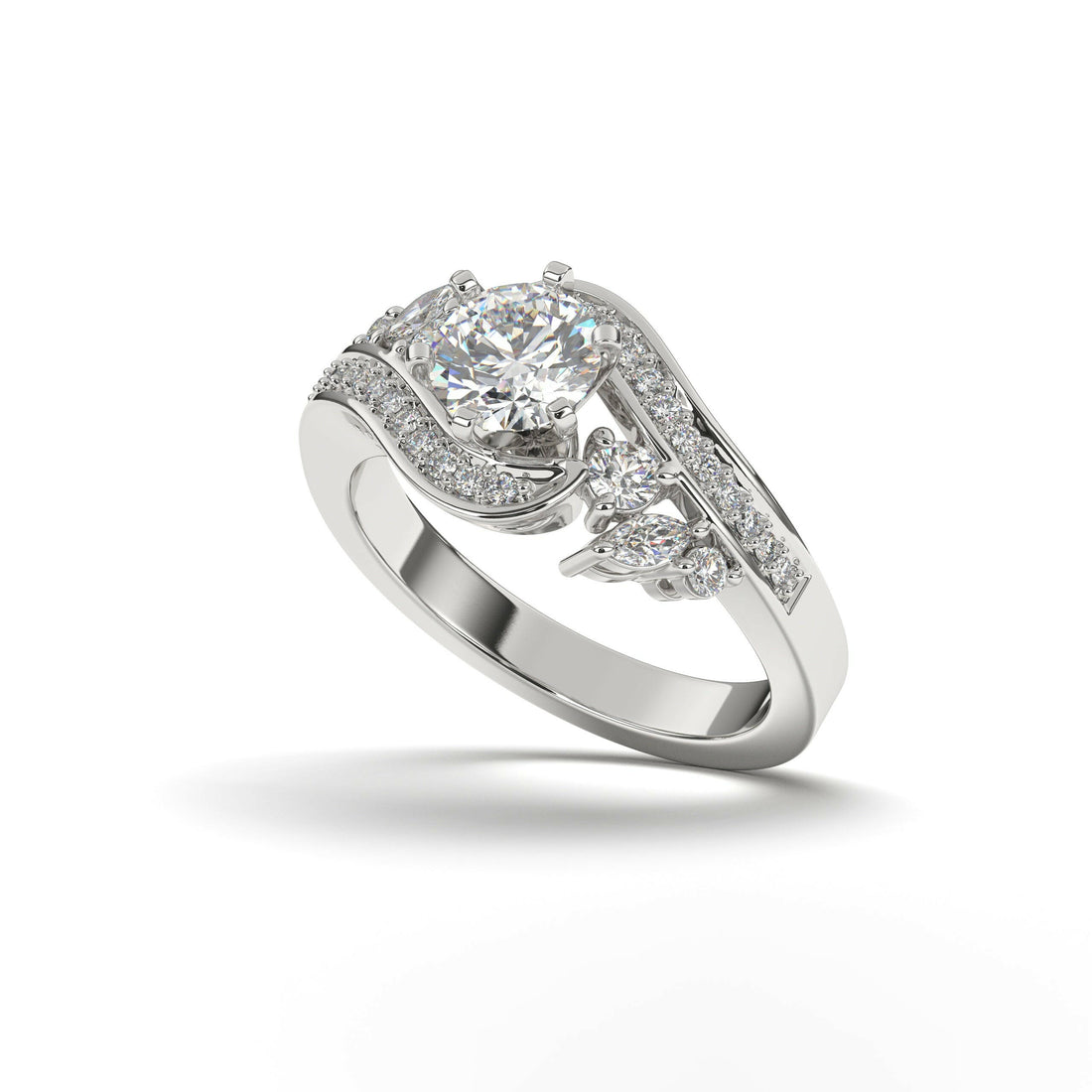 Solitaire Diamond Engagement Ring Cad 3D Model-(P.CODE/ERCA-013).