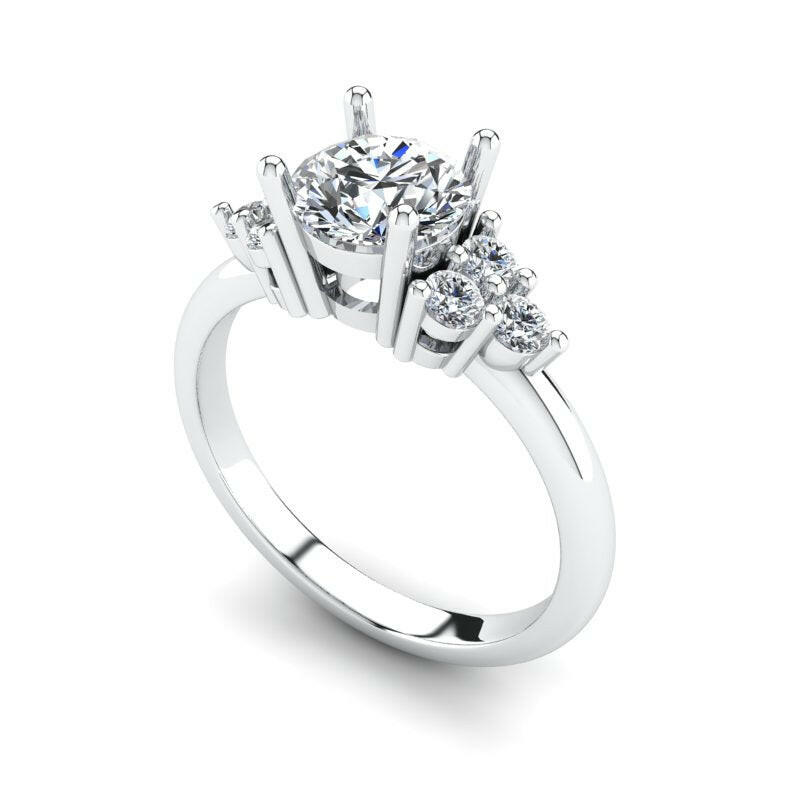 Solitaire Diamond Engagement Ring Cad 3D Model-(P.CODE/ERCA-016).