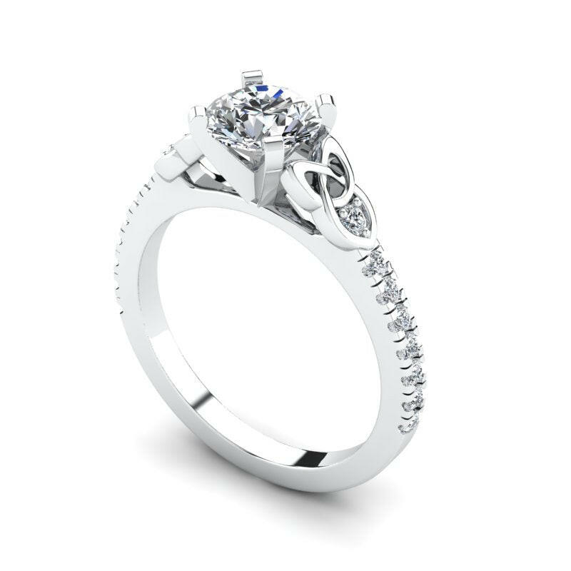 Solitaire Diamond Engagement Ring Cad 3D Model-(P.CODE/ERCA-022).