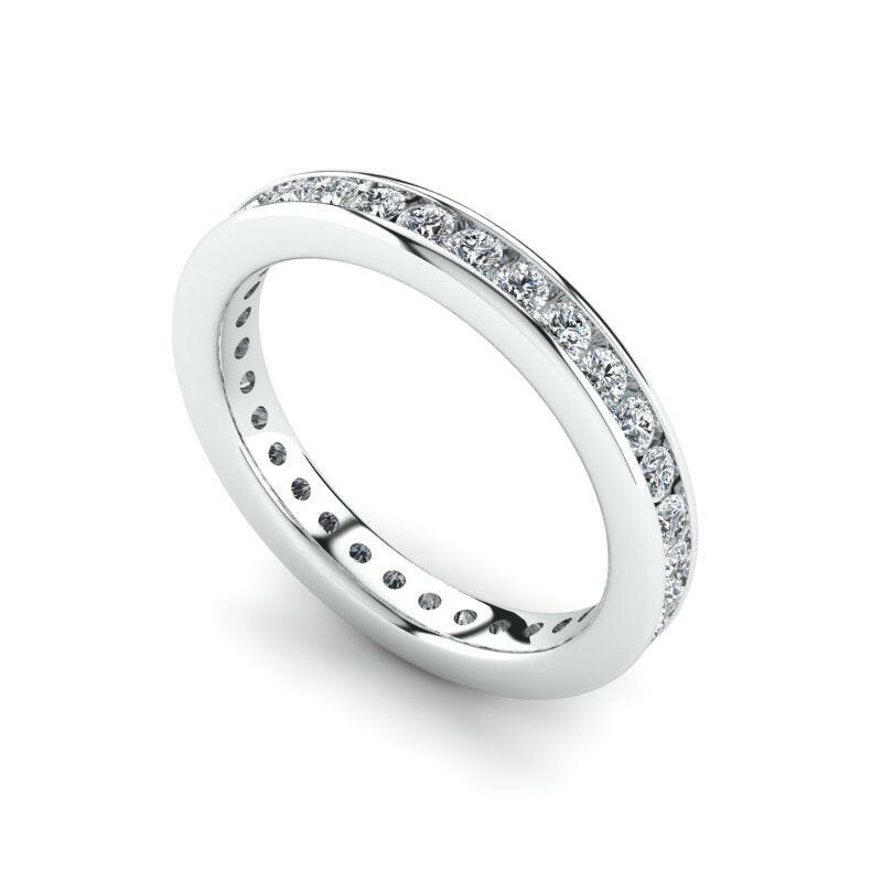 Diamond Eternity Ring For Women Cad 3D Model-(P.CODE/ETY-011).