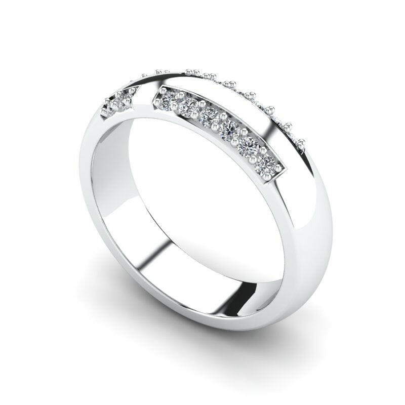 Diamond Men's Cross Ring Cad 3D Model-(P.CODE/MB-017)