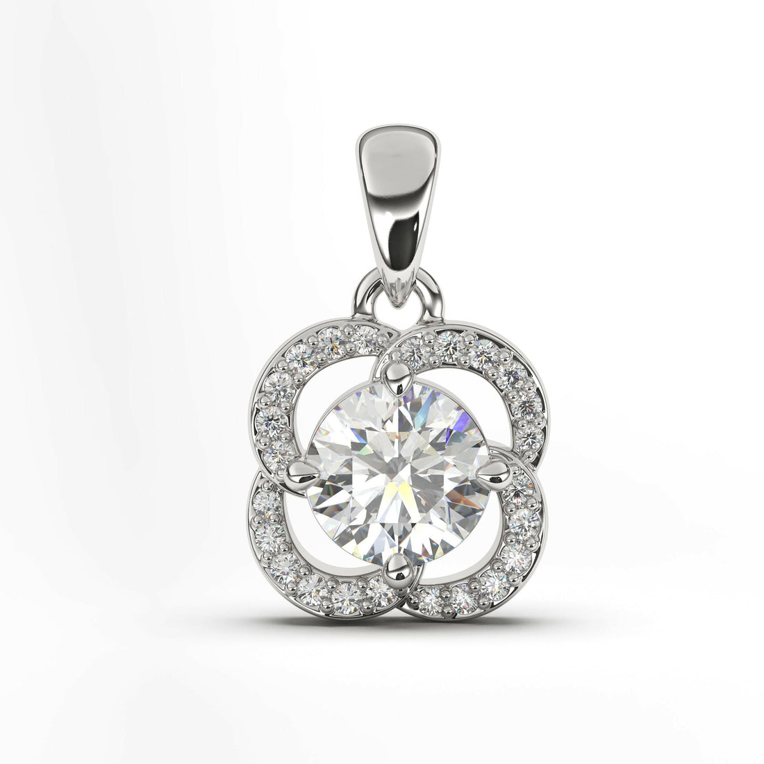 Diamond Pendant Cad 3D Model-(P.CODE/NK-003).