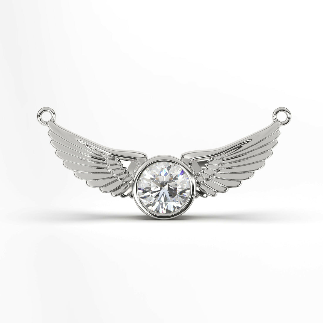 Diamond Falcon Wings Pendant Cad 3D Model-(P.CODE/NK-017).