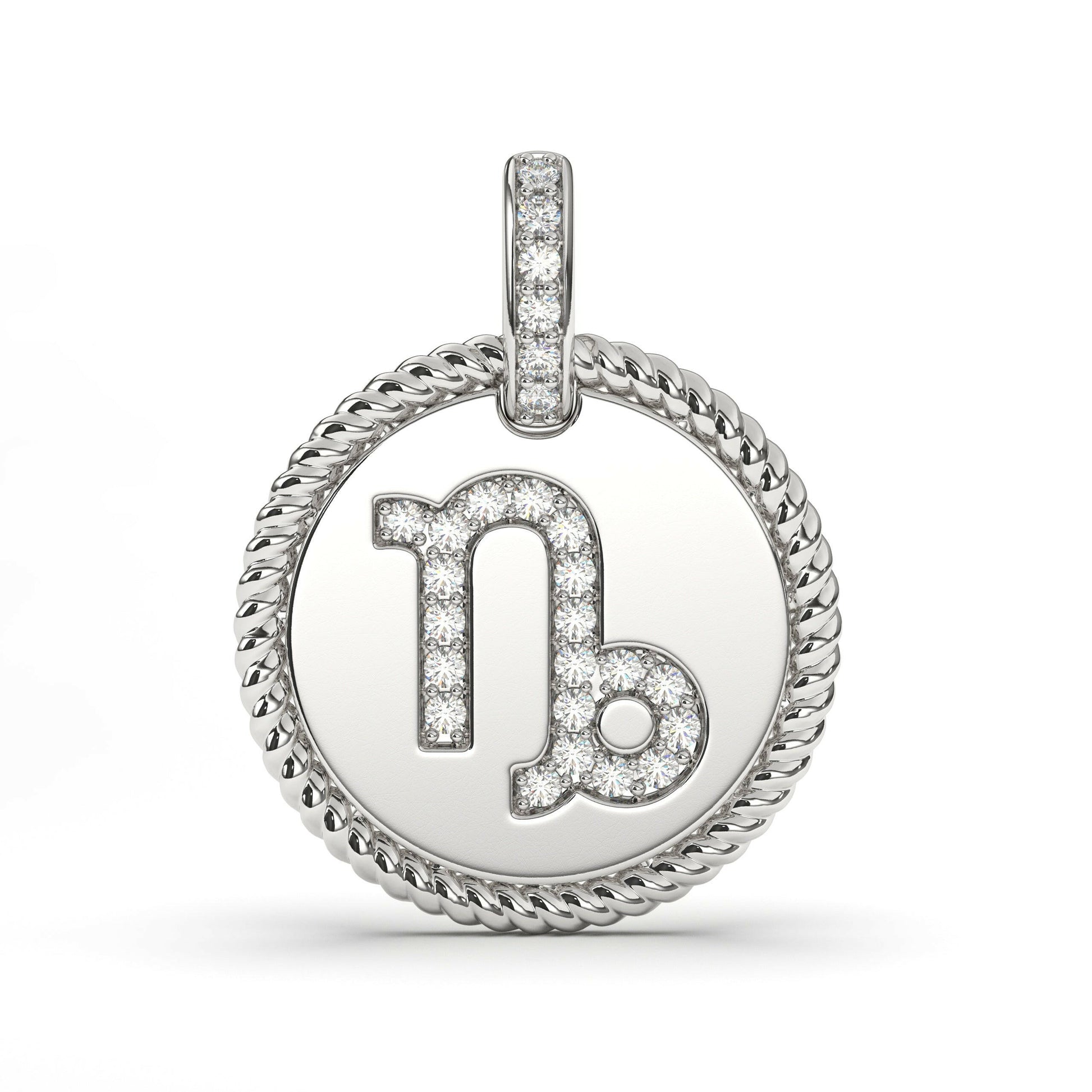 Diamond Zodiac Capricorn Pendant Cad 3D Model-(P.CODE/NK-023).