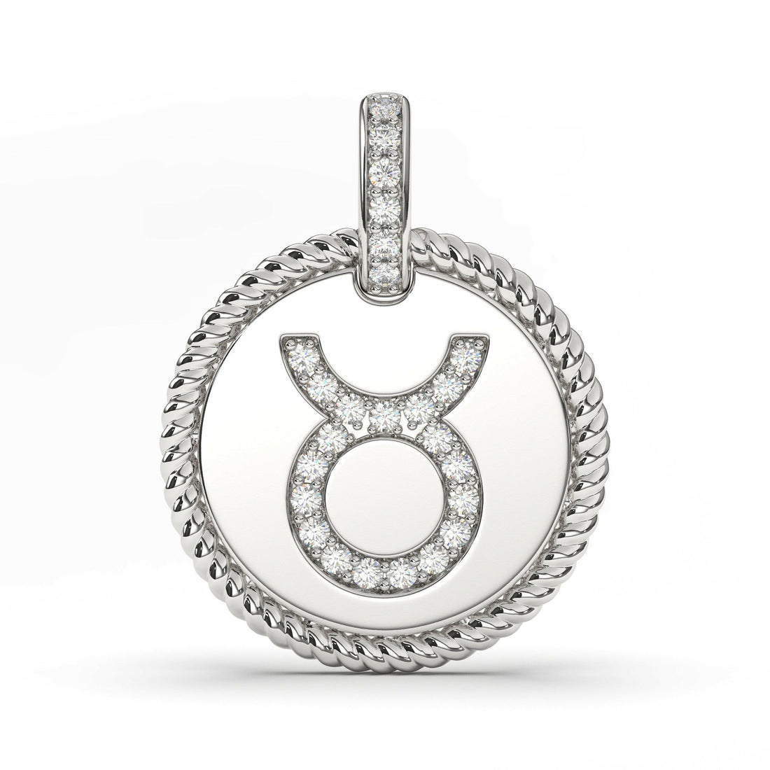 Diamond Zodiac Taurus Pendant Cad 3D Model-(P.CODE/NK-026).