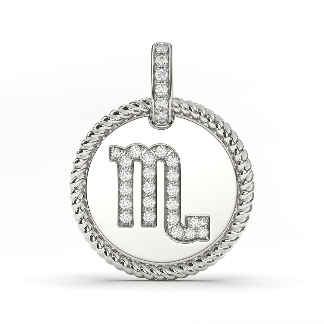 Diamond Zodiac Scorpio Pendant Cad 3D Model-(P.CODE/NK-030).