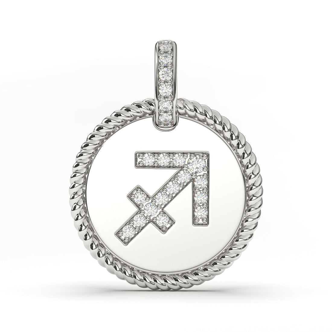 Diamond Zodiac Sagittarius Pendant Cad 3D Model-(P.CODE/NK-033).