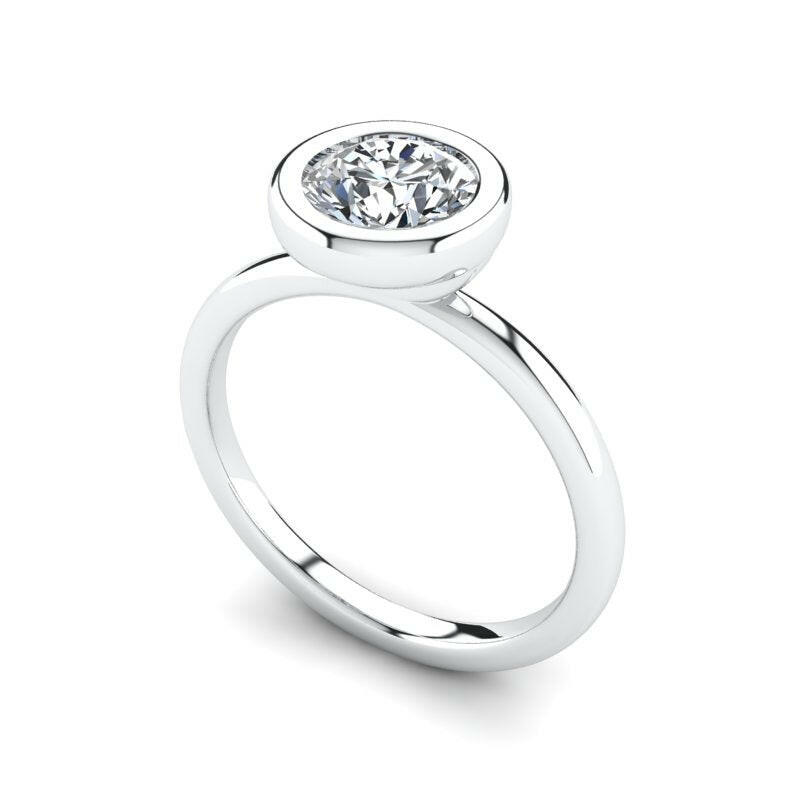 Solitaire Round Engagement Ring Cad 3D Model (P.CODE/SS-002)