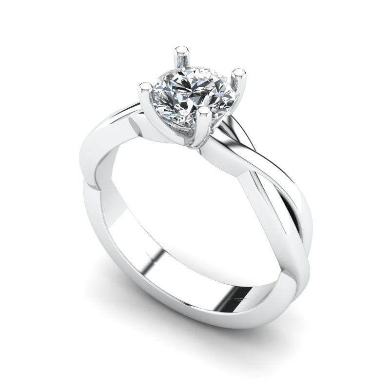 Solitaire Round Engagement Ring Cad 3D Model (P.CODE/SS-006)