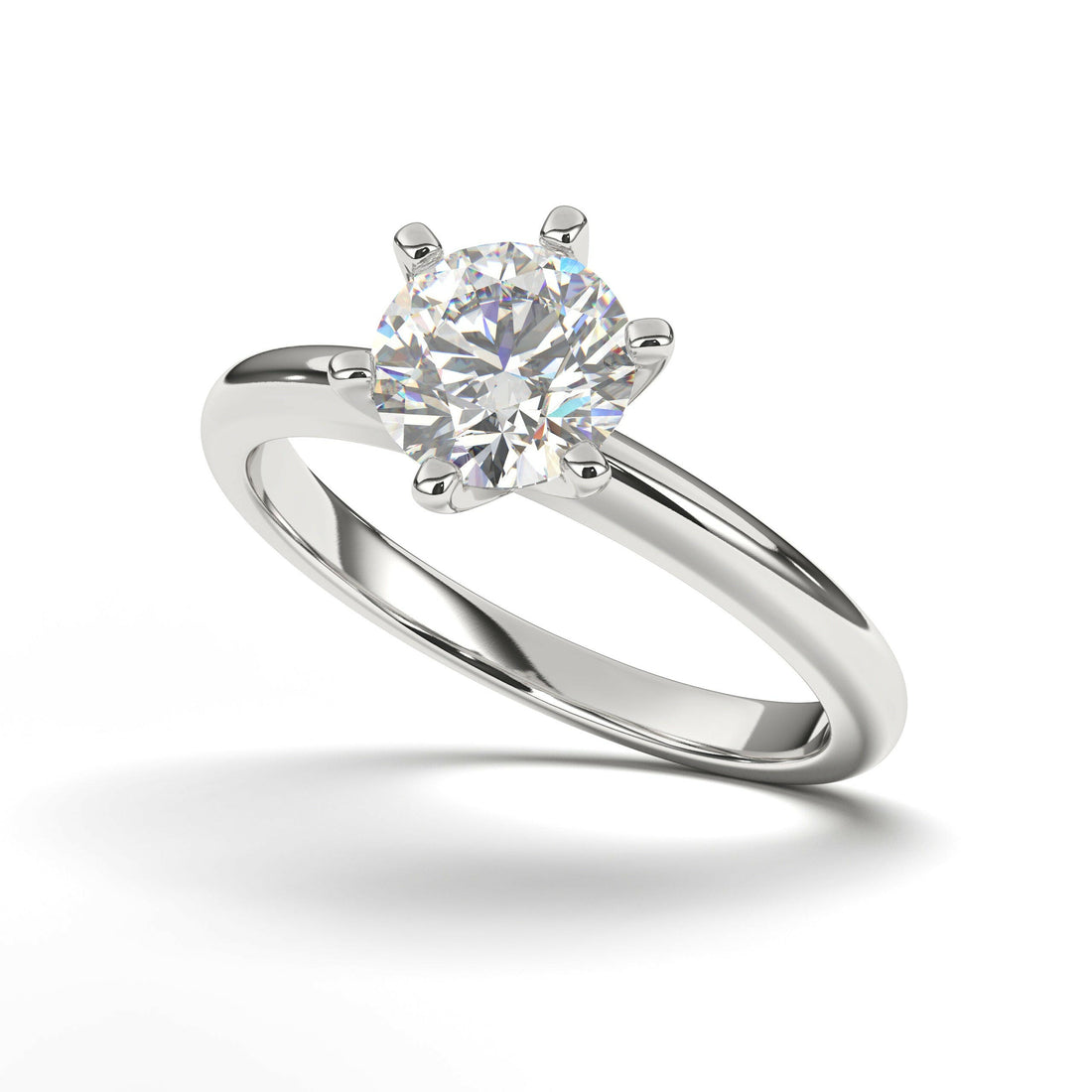 Solitaire Round Engagement Ring Cad 3D Model (P.CODE/SS-007)