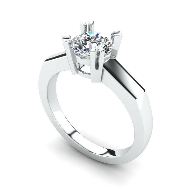 Solitaire Round Engagement Ring Cad 3D Model (P.CODE/SS-009)