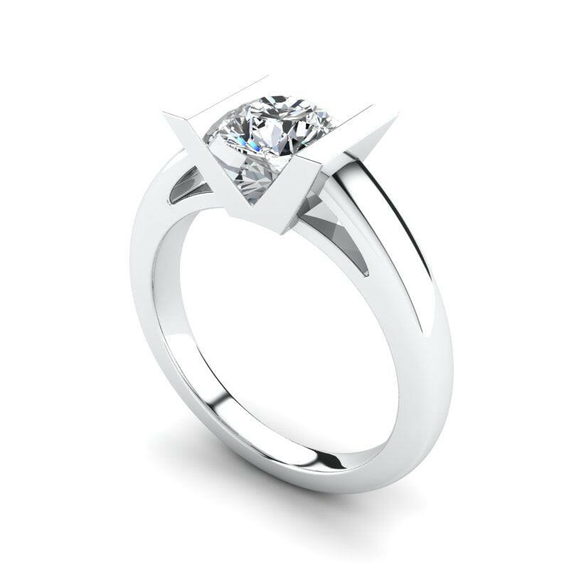 Solitaire Round Engagement Ring Cad 3D Model (P.CODE/SS-017)