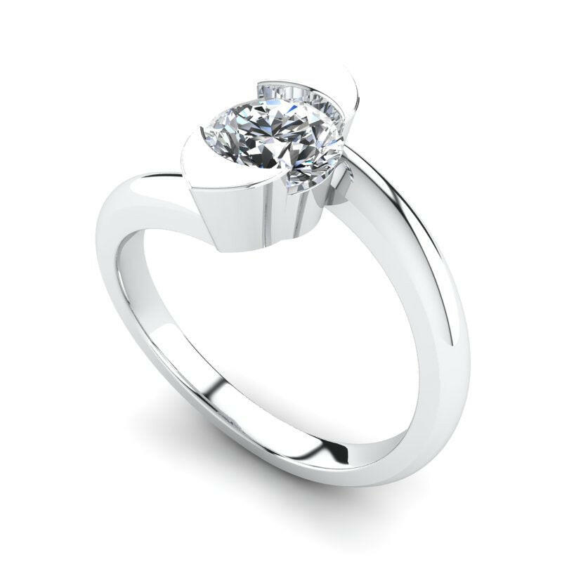 Solitaire Round Engagement Ring Cad 3D Model (P.CODE/SS-020)