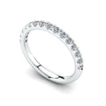 Diamond Halfway Wedding Ring For Women Cad 3D Model-(P.CODE/WB-012).