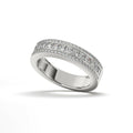 Diamond Halfway Wedding Ring For Women Cad 3D Model-(P.CODE/WB-019).